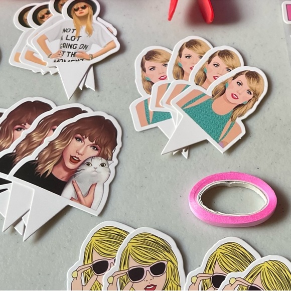 Taylor Swift Party Supplies Birthday Banner Cake Topper Cupcake Balloons Swiftie - Picture 5 of 8